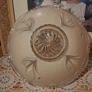 Glass Ceiling Light Shade - Frosted Clear Design